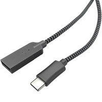 ナカバヤシ Type-Cストロングケーブル USB［Type-C］オス-［A］オス 0.5m USB2.0 ZUH-SWICA205GY 1個（直送品）