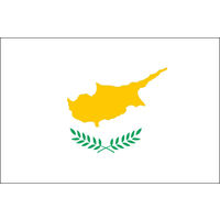 東京製旗 キプロス国旗（卓上旗16×24ｃm) 406223 1枚（直送品）