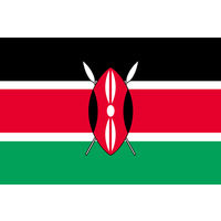 東京製旗 ケニア国旗(卓上旗16×24cm) 406261 1枚