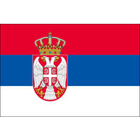 東京製旗 セルビア国旗（卓上旗16×24ｃm) 406367 1枚（直送品）