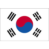 東京製旗 大韓民国（韓国）国旗（卓上旗16×24ｃm) 406402 1枚
