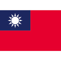 東京製旗 台湾（中華民国）国旗（卓上旗16×24ｃm) 406403 1枚