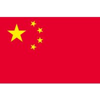 東京製旗 中華人民共和国（中国）国旗（卓上旗16×24ｃm) 406425 1枚