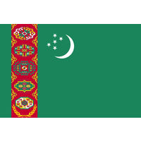 東京製旗 トルクメニスタン国旗（卓上旗16×24ｃm) 406487 1枚（直送品）