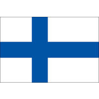 東京製旗 フィンランド国旗（卓上旗16×24ｃm) 406643 1枚