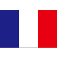 東京製旗 フランス国旗・トリコロール（卓上旗16×24ｃm) 406647 1枚