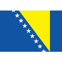 東京製旗 ボスニアヘルツェゴビナ国旗（卓上旗16×24ｃm) 406687 1枚（直送品）
