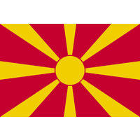 東京製旗 マケドニア国旗（卓上旗16×24ｃm) 406707 1枚（直送品）