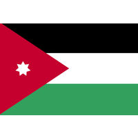 東京製旗 ヨルダン国旗（卓上旗16×24ｃm) 406821 1枚（直送品）