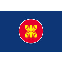東京製旗 ASEAN 旗(東南アジア諸国連合・卓上旗16×24ｃm) 406910 1枚（直送品）