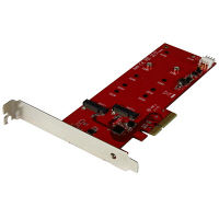 2x M.2 SATA SSD コントローラ PCIe接続　PEX2M2　1個　StarTech.com（直送品）