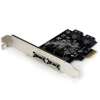 eSATA 2ポート/SATA 2ポート増設PCIe カード　PEXESAT322I　1個　StarTech.com（直送品）