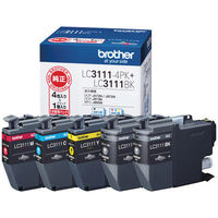 ブラザー インクジェットカートリッジ LC3111-4PK+LC3111B LC3111シリーズ 1パック（5個入） オリジナル（わけあり品）