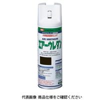 イサム塗料（ISAMU） エアーウレタン 315ML ブラック 4957945979822 1セット（6本）（直送品）