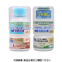 和信ペイント 水性ウレタンニス 130ML エボニー 4965405115178 1セット(12本)（直送品）