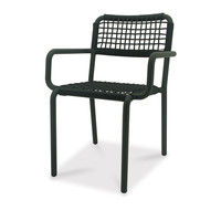 【車上渡し】関家具 チェア チューブ アウトドア対応 DGY/BK ダークグレー/ブラック 1脚（直送品）