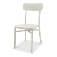 【車上渡し】関家具 チェア ピッコロ アウトドア対応 WH ホワイト 1脚（直送品）