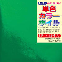 トーヨー カラーホイル 15.0 みどり 066004 1セット(10冊)