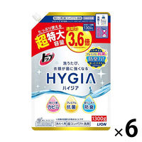 【アウトレット】トップ HYGIA（ハイジア） 詰め替え 超特大 1300g 1ケース(6個：1個×6)