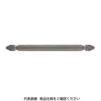近江精機 OHMI スクリュードライバービット ダブルビット V-17W No.2x6.35x75 Y 1セット(30本)（直送品）