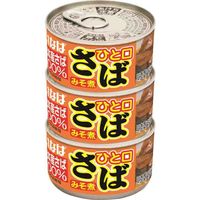 缶詰 いなば食品 ひと口さばみそ煮 115g 3缶パック DHA EPA