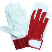 バンディット豚甲メリマジック 白/赤 L AG5163 1セット（3双入） エースグローブ（直送品）