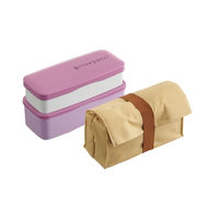 【アウトレット】スリムコンパクトランチ（保冷バッグ付） B-468 BU 1個 岩崎工業