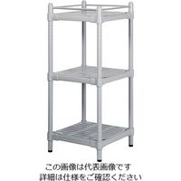 アズワン コンフォートシェルフ(スリムタイプ) グレー 575×575×13 M-3FG 1台 7-5075-03（直送品）