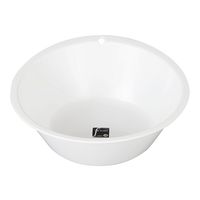 新輝合成 洗面器 約φ310×100mm ホワイト 07741 1個 0-6848-24（直送品）