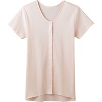 グンゼ 3分袖 クリップインナー 婦人用 M ホワイト HW0338　【介護用衣類】介援隊カタログ U0664（直送品）