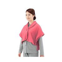 ハートフルウェアフジイ ケープ HA01ー048 ワイン 7-2065-03 1枚（直送品）