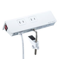 サンワサプライ USB充電ポート付き便利タップ(クランプ固定式) TAP-B105U-3W 1個