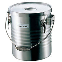 保温食缶JIK-S10 高性能タイプ シャトルドラム18-8 3022800 1個（わけあり品）