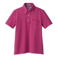 ボンマックス レディス吸水速乾ポロシャツ（花柄B） ピンク L FB4019L-9-L（直送品）