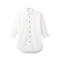ボンマックス ブロードレギュラーカラー七分袖シャツ ホワイト 3S FB4528U-15-3S（直送品）