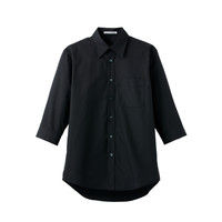 ボンマックス ブロードレギュラーカラー七分袖シャツ ブラック 3L FB4528U-16-3L（直送品）