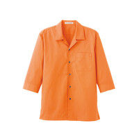 ボンマックス ブロードオープンカラー七分袖シャツ オレンジ SS FB4530U-13-SS（直送品）