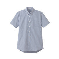 ボンマックス メンズストライプ調温半袖シャツ ネイビー 3L FB5031M-8-3L（直送品）