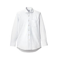 ボンマックス メンズワイドカラー長袖ニットシャツ ホワイト LL FB5039M-15-LL（直送品）