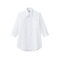 ボンマックス メンズレギュラーカラー七分袖シャツ ホワイト L FB5042M-15-L（直送品）