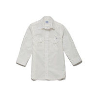 ボンマックス Leeレディスシャンブレー七分袖シャツ ホワイト L LCS43004-15-L（直送品）