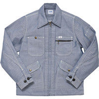 ボンマックス Leeレディスジップアップジャケット ブルー L LWB03001-28-L（直送品）