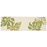 萩原 インテリアマット アラカイ グリーン 約30×110cm 1枚（直送品）