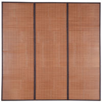 萩原 冷感竹コンパクトラグ ストーン ブラウン 約180×180cm 1枚（直送品）
