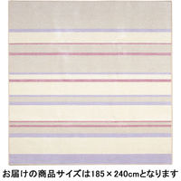 萩原 涼感タフトラグ フロワ パープル 約185×240cm 1枚（直送品）