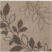 萩原 タフトラグ アルブル ブラウン 約185×185cm 1枚（直送品）