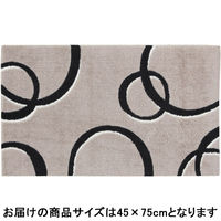 萩原 タフトプリント インテリアマット ボヌール 約45×75cm