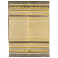 萩原 い草センターラグ（裏貼り） 風雅（ふうが） ブルー 約191×250cm 1枚（直送品）