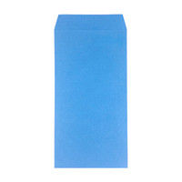 ムトウユニパック カラー封筒 長3 ブルー 枠なし 70g/m2 1箱（1000枚）（直送品）