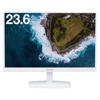 グリーンハウス 23.6インチワイド液晶モニター GH-LCW24E-WH フルHD(1920×1080)/D-sub/DVI-D テレワーク 在宅 （直送品）